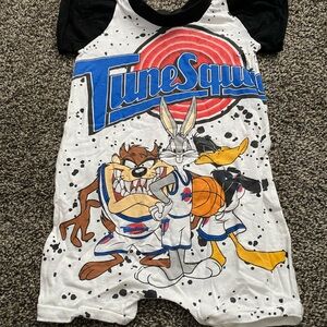 Tune Squad Kids One Piece - Black and White